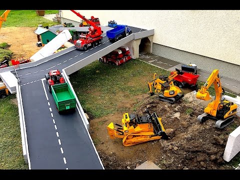 BRUDER Toys RC Truck Tractors new bridge in village Bruder