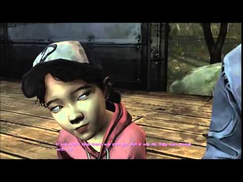 Clementine Cries and is Pissed if you do this... The Walking Dead - Long Road Ahead