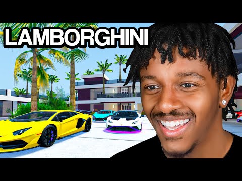 I created a LAMBORGHINI ONLY Garage in Driving Empire