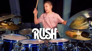 TIME STAND STILL - RUSH (age 12) Drum Cover