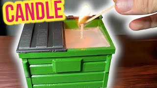 How to Make a Dumpster Fire Candle, Lost PLA Casting
