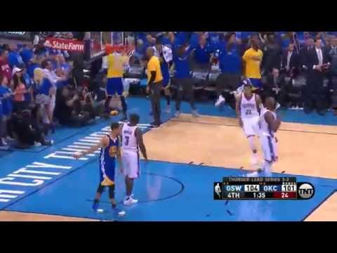 Klay Thompson's Clutch 3 Pointer Warriors vs Thunder   Game 6   May 28, 2016   2016 NBA Playoffs
