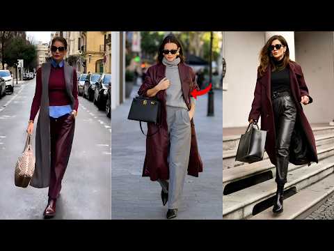 Burgundy trend: 8 stylish ways to wear and always look classy and elegant