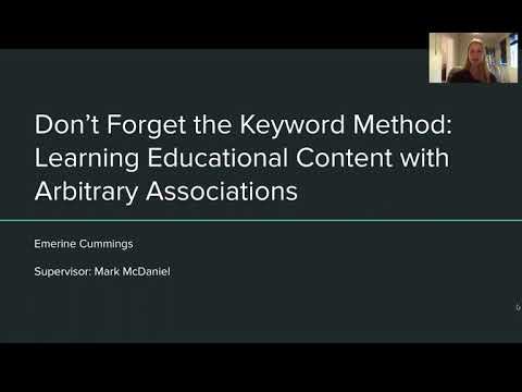 <p>Don't Forget the Keyword Method: Learning Educational Content with Arbitrary Associations</p>