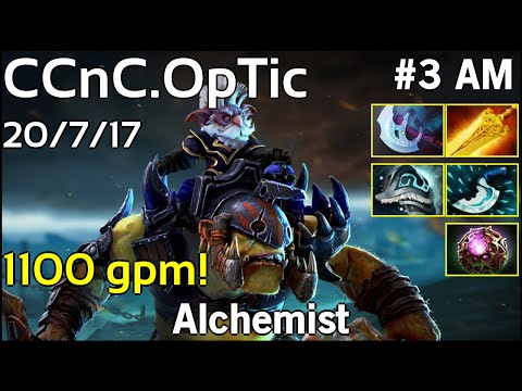 1100 gpm! CCnC [OpTic] Alchemist - Dota 2  7.18