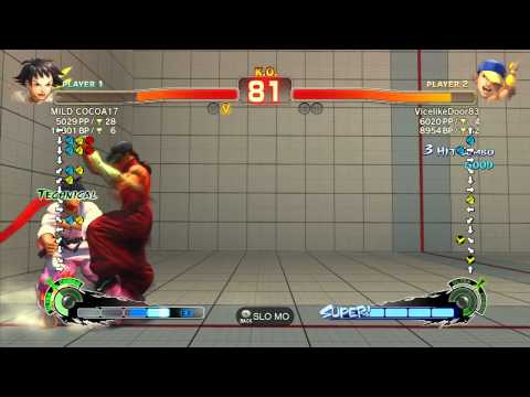SSF4 AE: Chiba (Makoto) vs Kazunoko (Yun) - Ranked Match (720p HD)