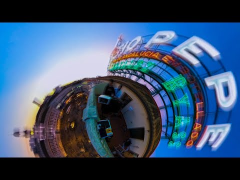 Techno DJ set at Puerta del Sol (Madrid, Spain) by AEREA | 4K