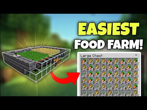 Best Food Farm for Minecraft Survival | No Hunger Problem Anymore!