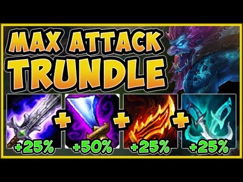 ACTUALLY BREAKING THE GAME! 4.0 ATTACK SPEED TRUNDLE IS 100% ABSURD! - League of Legends Gameplay