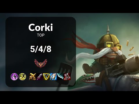 Corki vs Riven TOP - KR GRANDMASTER Patch 15.2