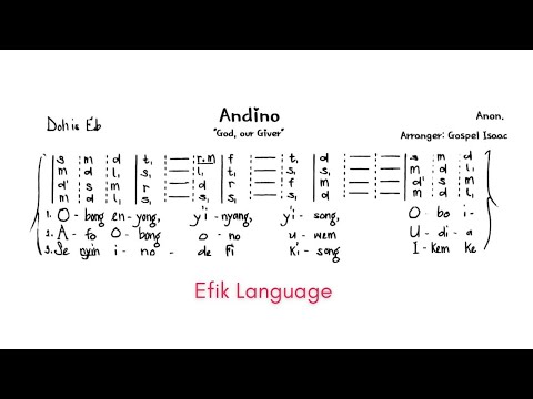Efik Hymn - ANDINO | Gospel Isaac