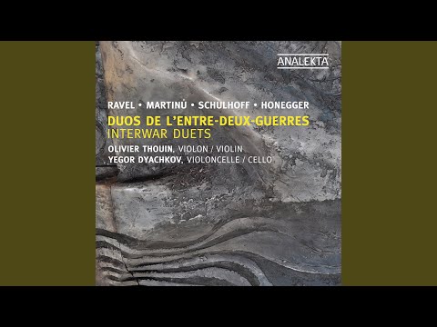 Duet for Violin and Cello No. 1, H 157 (1928) / II. Preludium. Andante Moderato