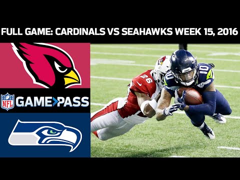 Arizona Cardinals vs. Seattle Seahawks Week 16, 2016 FULL Game