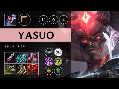 Yasuo Top vs Aatrox - KR Challenger Patch 25.19