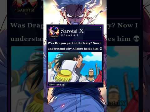 Dragon was a member of the Navy #dragon #akainu #onepiece