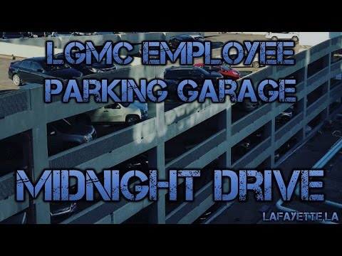 Driving Tour of the LGMC Employee Garage at Midnight - Lafayette LA