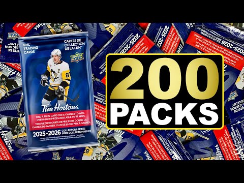 Opening 200 Packs of 2025-26 Upper Deck Tim Hortons Hockey Cards - NHL Trading Cards