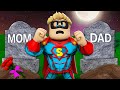 Abandoned SUPERHERO Finds REAL Family A Roblox Movie