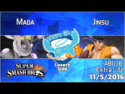Extra Life: Mada (Greninja) vs. Jinsu (Ryu) - SSB4 Singles