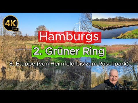 Hamburg - 2. Grüner Ring - 8. Etappe (von Heimfeld bis zum Rüschpark Finkenwerder) - 4K HD