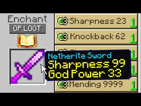 Minecraft UHC but every enchanted item is overpowered...