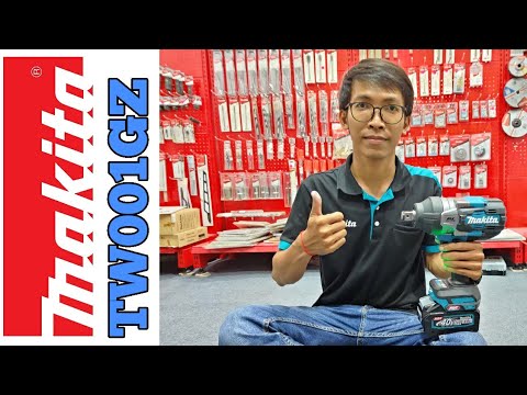 Makita Akumuliatorinis smūginis veržliasukis XGT ® 40Vmax TW001GZ, 3/4'', 1800NM, be akumuliatoriaus ir kroviklio video