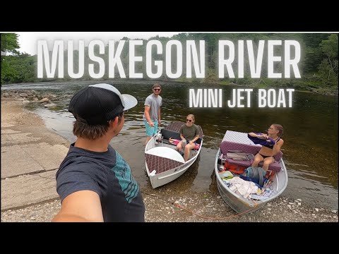 Mini jet boats on the Muskegon river