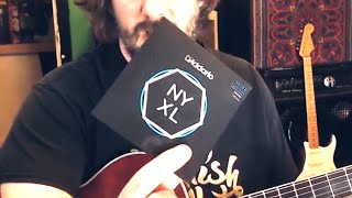 Video thumbnail for D'Addario NYXL 12-52 Guitar Strings Review on an Archtop - 1252W by Birdsnake Brown