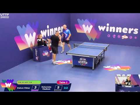 WINners CUP table 2  09.10 Ziakun Viktor - Kolomiets Vladimir  20:00
