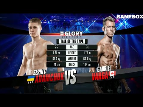 Serhiy Adamchuk vs Gabriel Varga - full fight Glory 32 kickboxing featherweight title