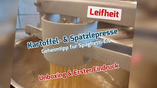 Leifheit- und Spätzlepresse und für Spaghetti-Eis  [Unboxing & Erster Eindruck]