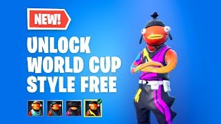 How to UNLOCK Fortnite Fishstick WORLD CUP STYLE *FREE*