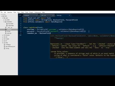 Introduction To Flask   Tutorial 5   Forms and Form Templates