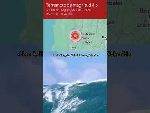 Terremoto de magnitud 4.6 A 4 km de El Águila, Valle del Cauca, Colombia · 11:44 a.m., 30 Abril