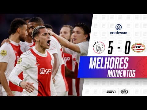 ANTONY MARCA, E AJAX ATROPELA NO CLÁSSICO PELO HOLANDÊS | Ajax 5 x 0 PSV | Melhores momentos