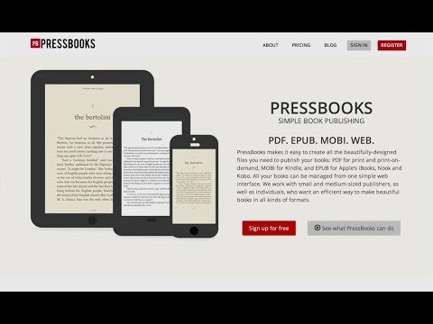 Demonstração de livros de imprensa