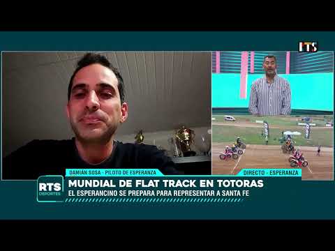 ORGULLO SANTAFESINO | Damián Sosa en la final del Mundial de Flat Track en Totoras por RTS Medios