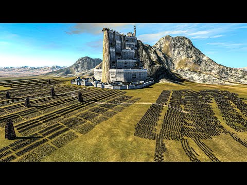 SIEGE of MINAS TIRITH  (30K Orcs - Rohan Reinforcements) - Total War DAWNLESS DAYS Lord of the Rings
