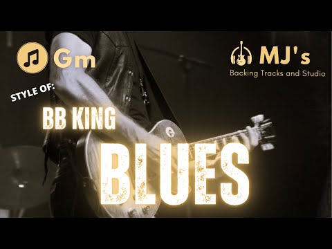 Slow Blues BB King type Backing Track in G minor