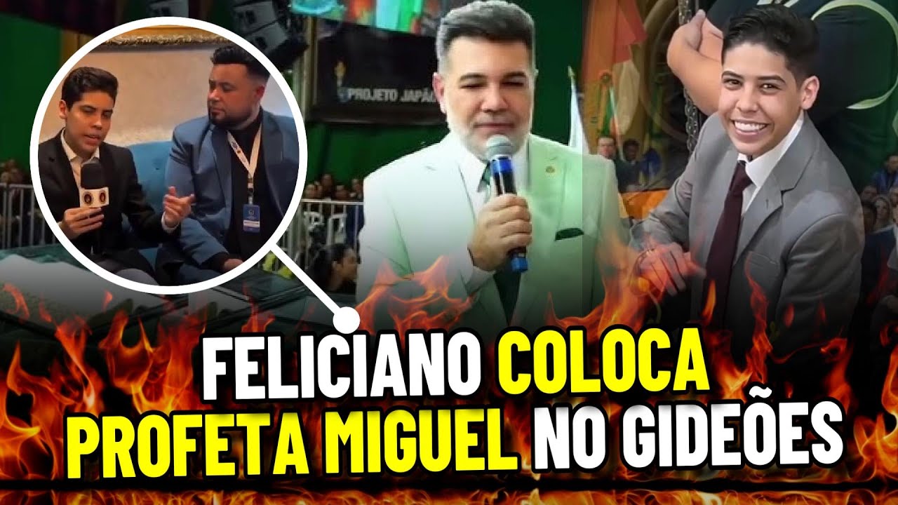 EXALTAÇÃO PÚBLICA MARCO FELICIANO COLOCA MIGUEL NO GIDEÕES