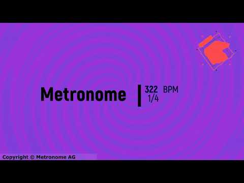 322 BPM 1/4 Metronome