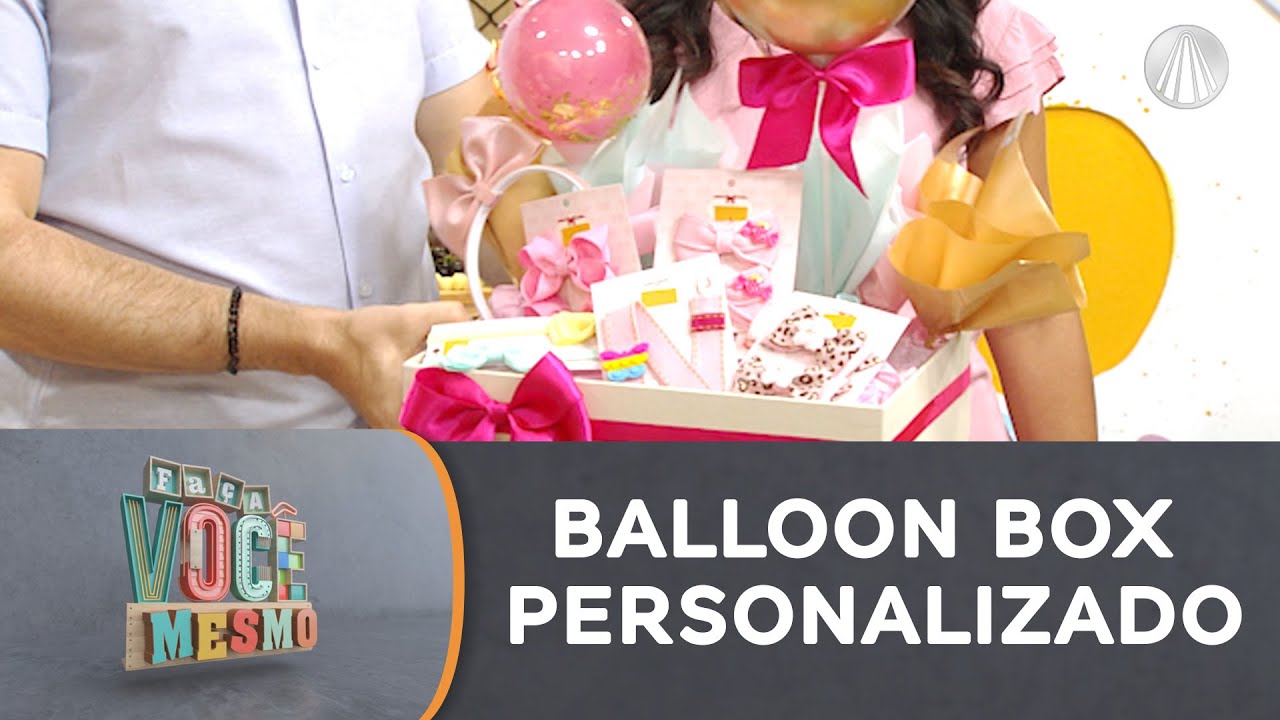 Aprenda a fazer Balloon Box com balões personalizados LINDO e PRÁTICO