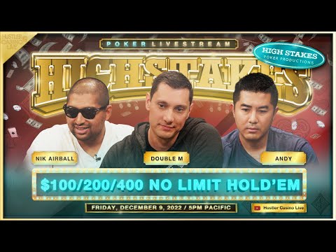 SUPER HIGH STAKES $100/200/500 w/ Andy, Double M, Nik Airball & Aaron - Commentary by David Tuchman