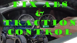 How to fix ABS & Traction Control Light Jeep Wrangler JK | Wrangler ABS & Traction Control Light On