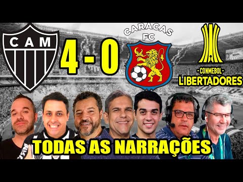 Todas as narrações - Atlético-MG 4 x 0 Caracas | Libertadores 2024