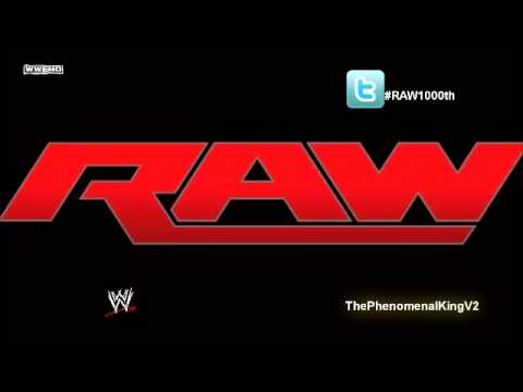 WWE RAW 1000 2nd Theme Song: "Tonight Is The Night" (Rock Mix/Pop Mix)-(Recording Edit)