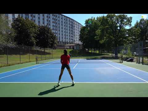 Lea Nilsson träning inför US Open Juniors