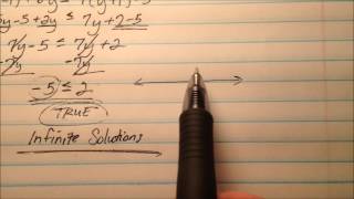 Solving Inequalities with No Solution or Infinite Solutions