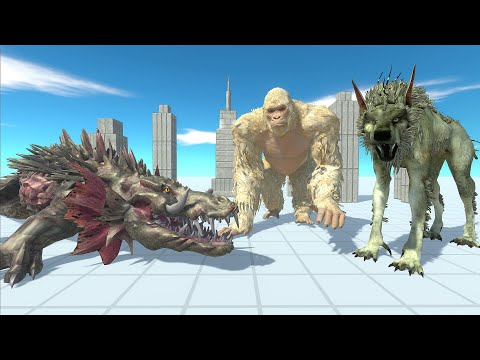 GEORGE vs RALPH vs LIZZIE - Animal Revolt Battle Simulator