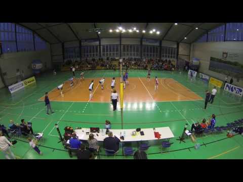 tv.nsk.pl 2016-10-08 NOSIR Nowy Dwór Maz. - AZS PWSZ KARPATY MOSiR KHS Krosno 3:1 (21:25) set 3a